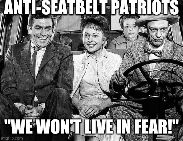How would you feel if a fried of yours told you they never wore a seatbelt while driving?