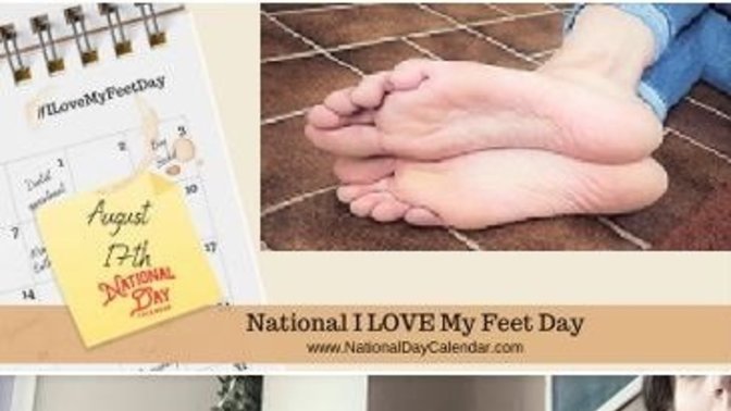 Today is national 'Love My Feet Day'... it is celebrated in observance of healthy, happy feet... any plans to show your feet some love?