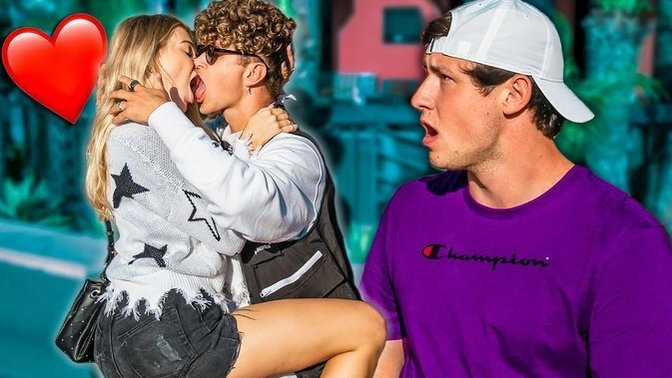 Have you ever kissed someone in public to make somebody else jealous?