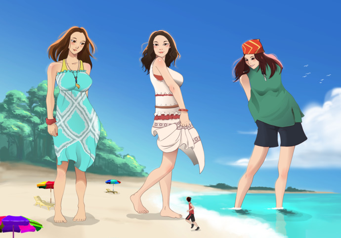 Secret Island of Tall Beautiful Amazons or Tiny Pixieish Women?