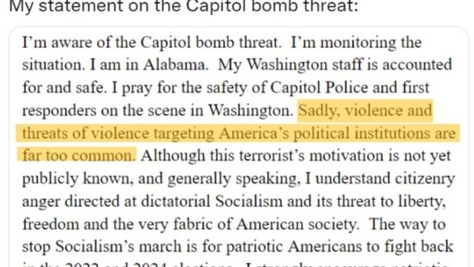 How does someone who participated in the 1/6 election blame socialism when he was part of the problem and not the soloution?