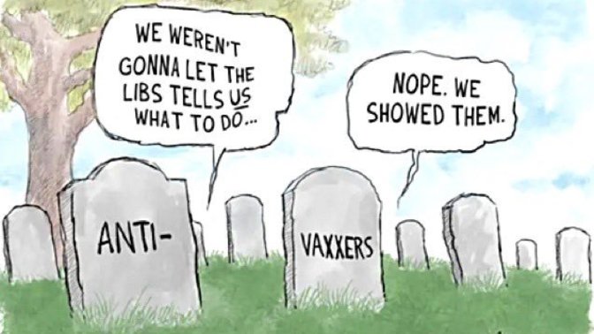 What do you think of anti-vaxxer, conservative talk show hosts dying of covid?