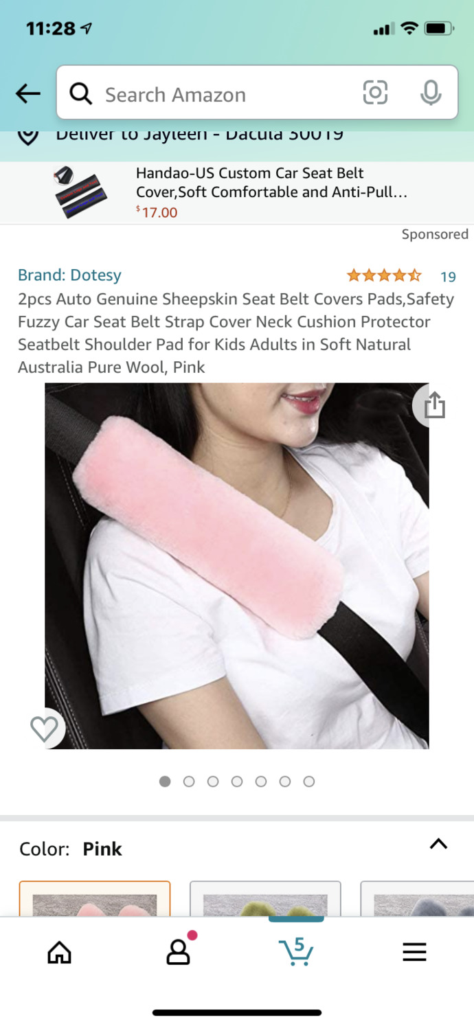 Which seatbelt cover would look best with this steering wheel cover ?