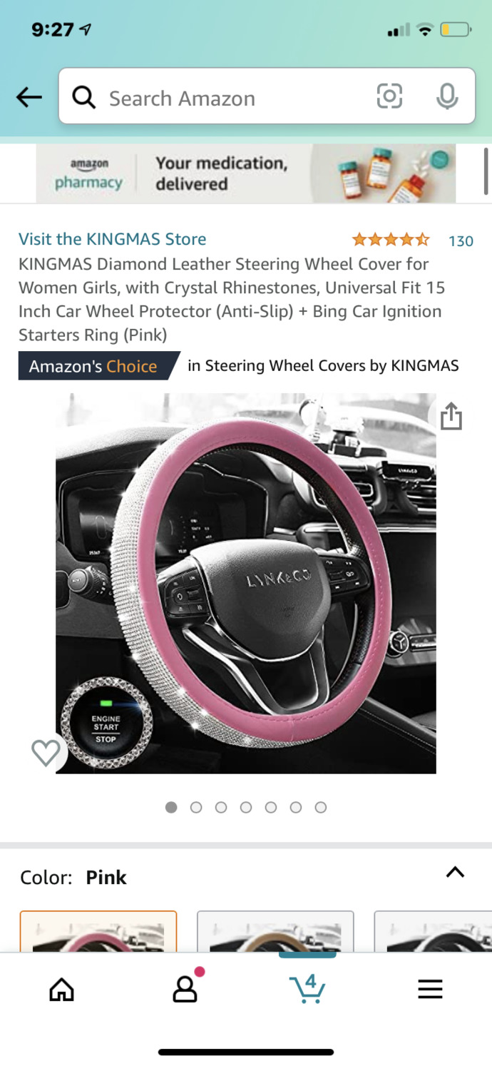 Which seatbelt cover would look best with this steering wheel cover?