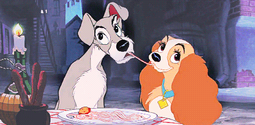 What would YOU do if you were sharing a spaghetti meal with your partner and you both shared the same noodle?