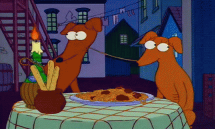 What would YOU do if you were sharing a spaghetti meal with your partner and you both shared the same noodle?