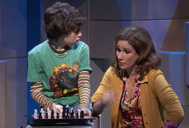 If you saw your son playing chess alone, what would you do ( ¬_¬)♖♙___♟♜--(￢ε￢　)?