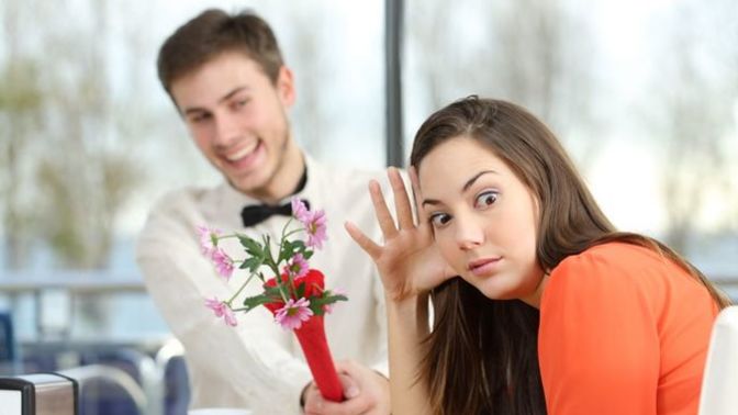 What is the rejection rate for most men asking women out?