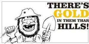 How much Gold is buried in the desert out West?