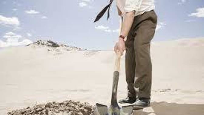 How much Gold is buried in the desert out West?