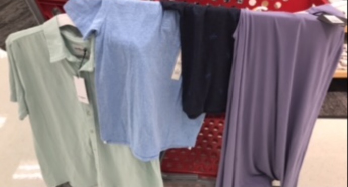 The outfits I carefully selected (zoom into the navy shirt to see the cute little dragonflies)