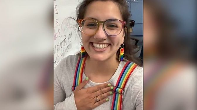 School teacher removes US flag because it makes her feel "uncomfortable." Tells students instead to pledge allegiance to the LGBTQ flag. Thoughts?
