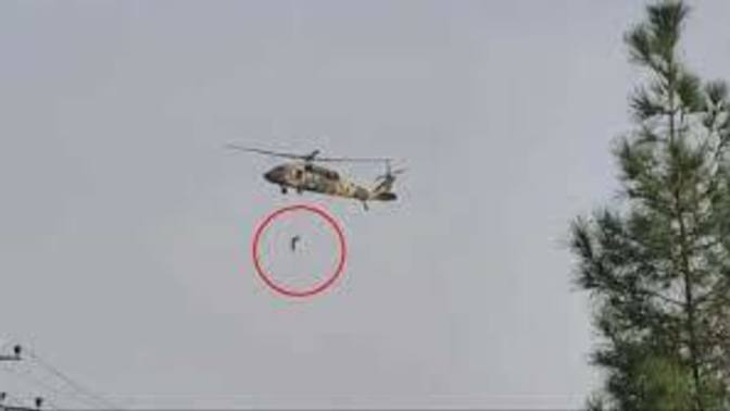 This is what Taliban is using helicopters for , hanging people that were on Biden's list that helped US, can you believe this?