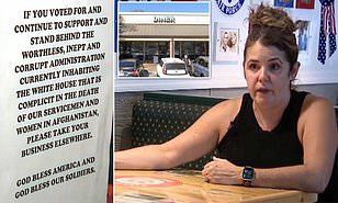 Florida diner owner turns away Biden supporters for standing behind inept administration complicit in the death of our servicemembers. Is this right?