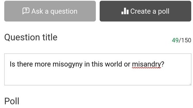Is there more misogyny in this world or misandry?