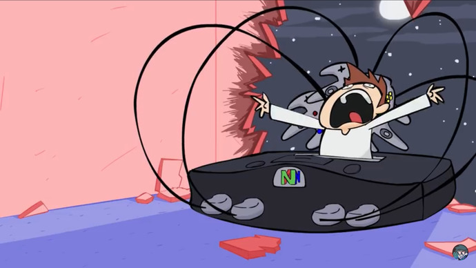 You’re in your room chilling when suddenly a giant N64 bursts in with n64 controller tentacles to swallow you whole! What do you do?