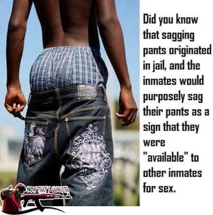 What is your view on people who sag their pants?
