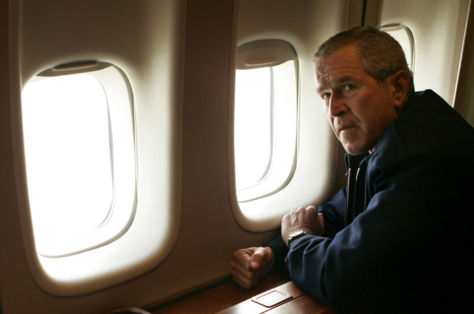 Which was more of a PRESIDENTIAL WAY to handle a Hurricane Event?