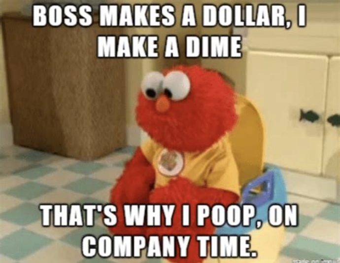 Is it ethical to poop at work?