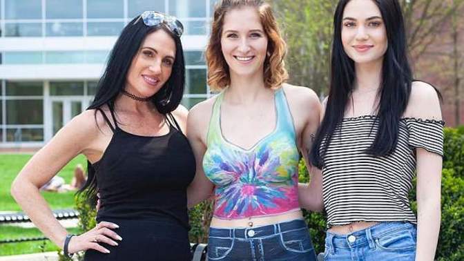 Girls, would you walk around your school campus with only "clothes" that were body paint?