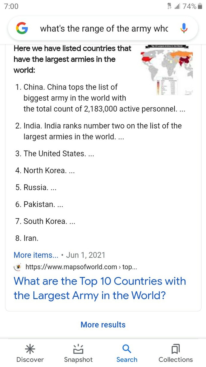 Who do you think has the biggest Armies?