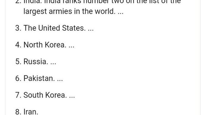 Who do you think has the biggest Armies?