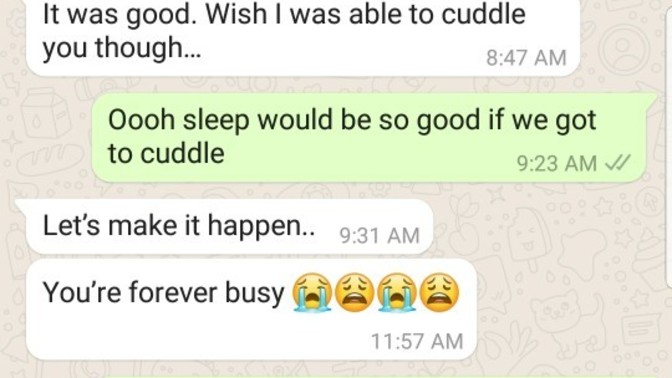 We've talked for a week. Should I move on? MEN, would you bring up cuddling with a girl before going on a first date?