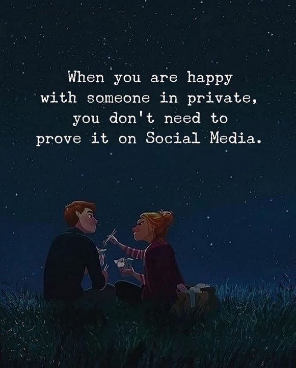 Would you want your relationship private or public?