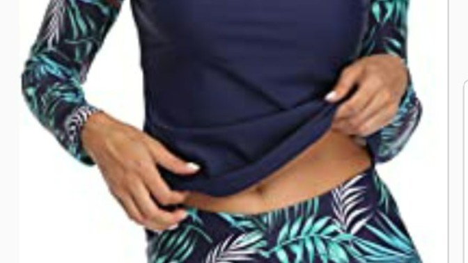 Men, is it prudish for a girl to wear a rashguard and shorts on a first date swim?