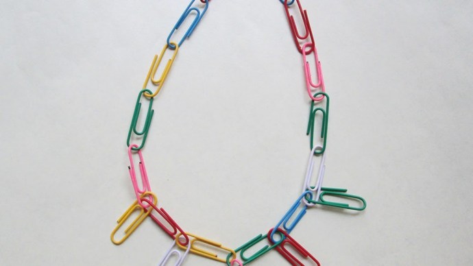 If you saw me wearing a paperclip necklace, what would you say?