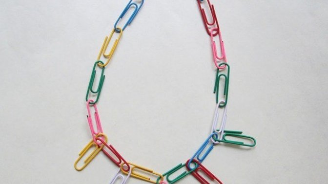 If you saw me wearing a paperclip necklace, what would you say?