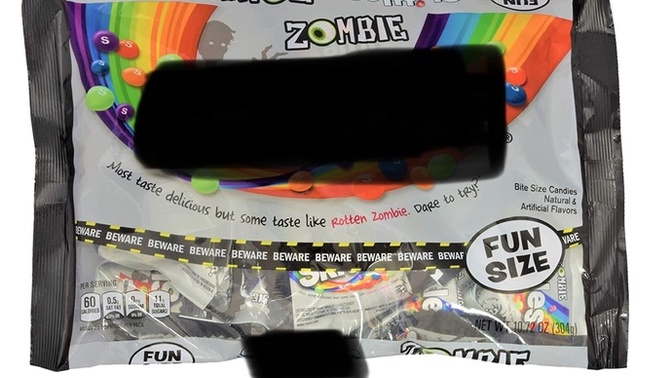 Have you ever eaten zombie [chewy fruit flavored candies]?