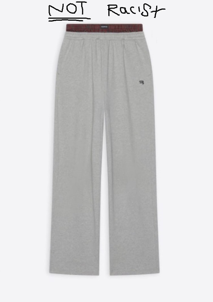 Are these sweatpants racist?