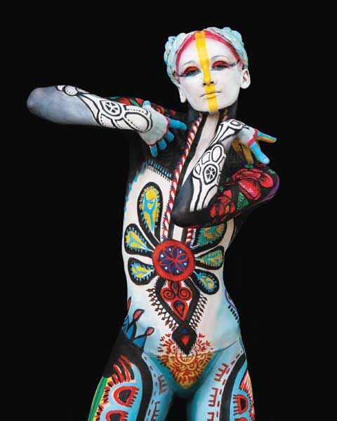 Are you comfortable being painted on and or being a nude muse for a painting?