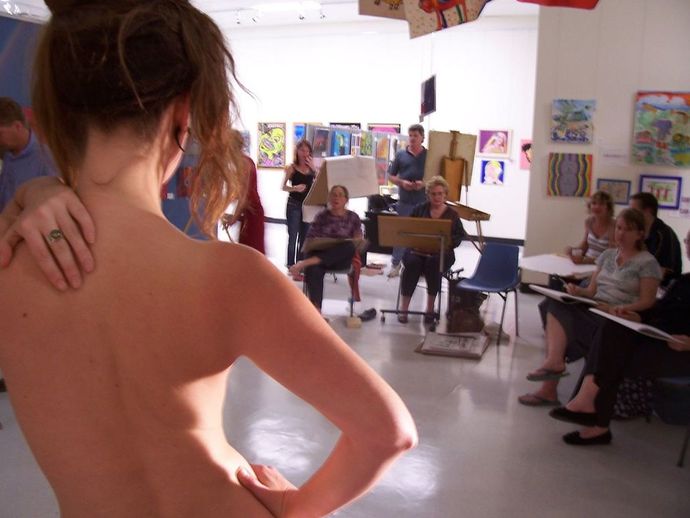 Are you comfortable being painted on and or being a nude muse for a painting?