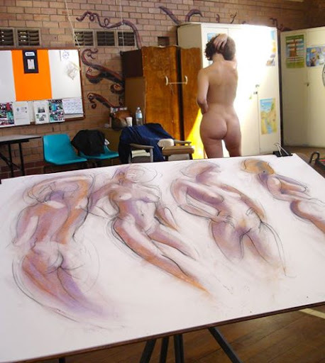 Are you comfortable being painted on and or being a nude muse for a painting?
