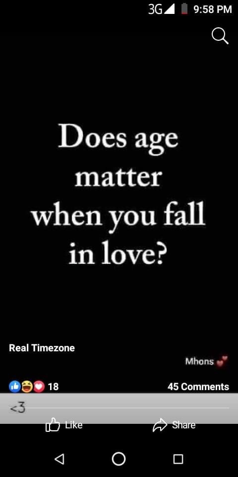 Does age matter when dating or marriage?