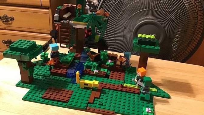 I updated the Dinosaur Jungle/Minecraft thing?