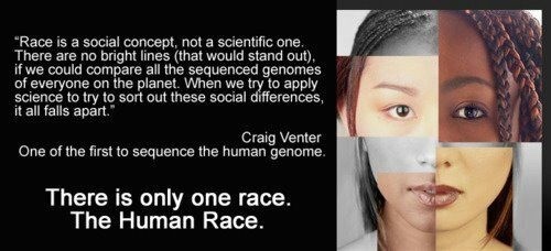 Do you believe there is only one race, the human race?