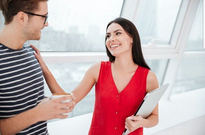 Guys, how do you feel about a female friend lightly touching you during conversation?