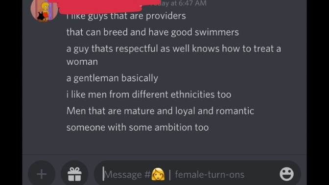 Guys: What would you think of a woman that thinks like this of men?