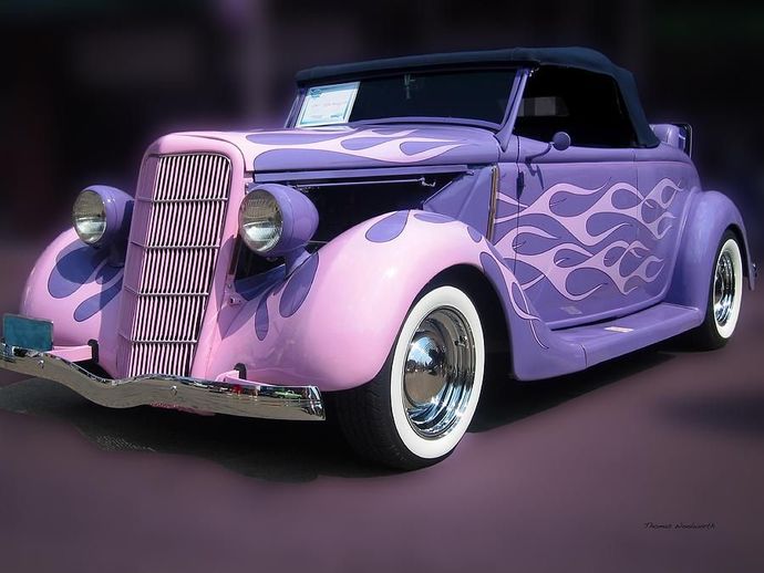 Purple and baby pink