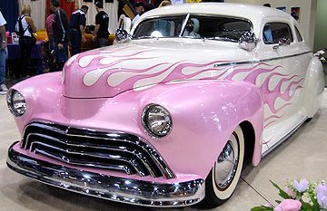 Baby pink and white