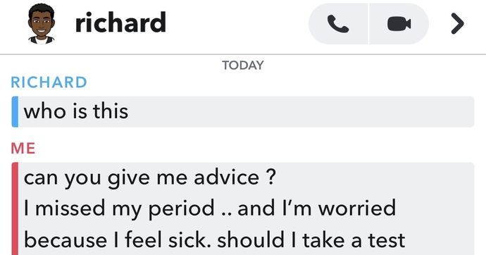 I texted my boyfriend on Snapchat that I needed advice and he unfriended me after. Did I do something wrong? 😭?