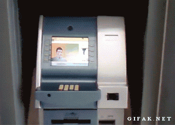 #Scenario What would you do if you literally saw this man walk off with all your atm info (see gif below)?