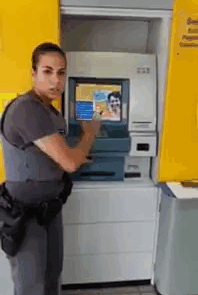 #Scenario What would you do if you literally saw this man walk off with all your atm info (see gif below)?
