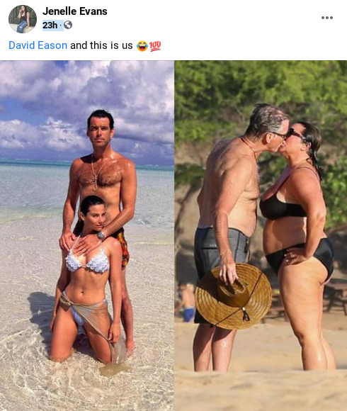 She went from Denise Richards to Melissa McCarthy. Now THAT'S love!