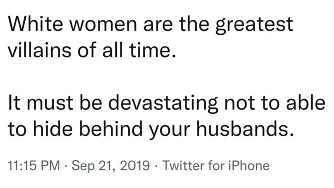 Are white women good or bad people?