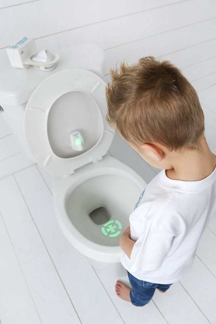 Do your little boys ever pee on the toilet seat?
