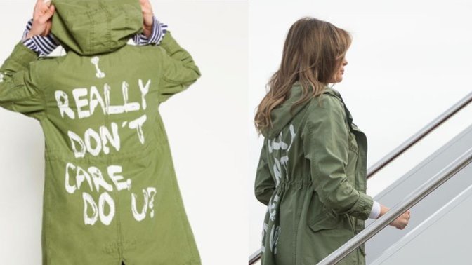 Why do you think the left lost their shit, when Melania wore this jacket to visit New Hope Children's Shelter in McAllen, Texas?